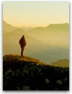 Man on mountain