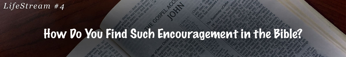 Lifestream 4 - How Do You Find Such Encouragement in the Bible?